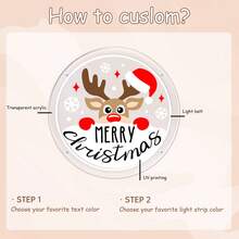 Đèn Neon Giáng Sinh - Đèn Neon Trang Trí Giáng Sinh Tùy Chỉnh Đặc Biệt Cho Phòng, Đèn Neon In Thủ Công, Nguồn Điện USB, Quà Tặng Giáng Sinh Tùy Chỉnh - tia cực tím giáng sinh - Xem 6