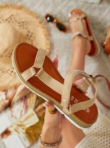 Royalfashion Women's Lovin Stylish Sandals Summer Sandals For Women - Khaki - View 4