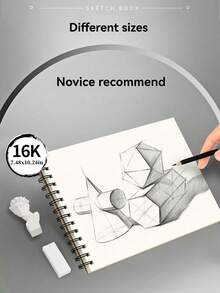 1 Sổ phác thảo, Bảng phác thảo gáy xoắn, 1 Gói 30 Tờ, Sổ phác thảo nghệ thuật không axit, Giấy phác thảo nghệ thuật vẽ và viết, Thích hợp cho họa sĩ mới vào nghề làm quà tặng Giáng sinh - Nhiều màu - Xem 2