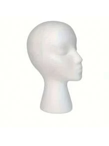 假髮支架 - 高身女模特假髮支架和底座,適用於髮型、模特和展示髮型、帽子、髮飾和面罩 - 適用於家庭、沙龍和旅行 - 白色 - 查看 6