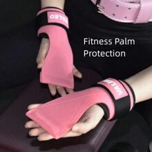 1 对，运动健身防护手套，引体向上，卧推，超纤维护腕，硬拉辅助带，硬拉带健身房腕带配件 - 彩色 - 查看 7