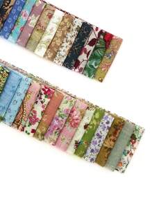 50 pasków tkaniny Jelly Roll do szycia, do pikowania, gotowe zestawy tkanin, gotowe kwadraty do patchworku - 2,5" X 19,6" - Wielokolorowe - Zobacz 6