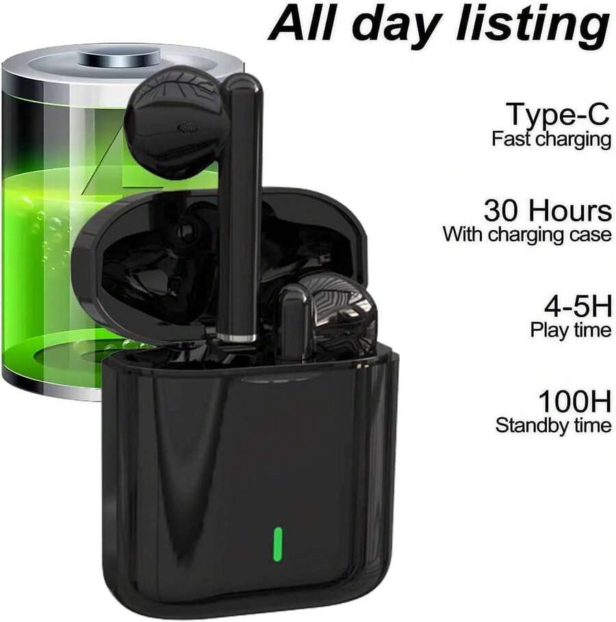 Écouteurs sans fil, écouteurs Bluetooth 5.3, suppression du bruit