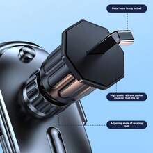 Giá đỡ điện thoại gắn cửa gió ô tô đa năng, chân đế tam giác kẹp cảm biến trọng lực - màu đen - Xem 7