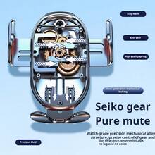 Giá đỡ điện thoại gắn cửa gió ô tô đa năng, chân đế tam giác kẹp cảm biến trọng lực - màu đen - Xem 5