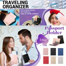 [定制] 个性化超薄高档PU护照套皮革旅行配件护照夹机票夹登机牌夹卡包信用卡钱包男女通用 - 查看 11
