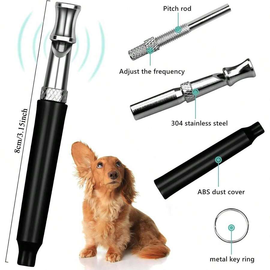 Ultrasonic Silent Dog Whistle, Adjustable Pet Training Whistle To Stop