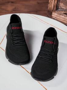 Plus Size Extra Wide Width Men's Athletic Shoes For Wide Feet, Big Toe Bone - Black - View 1