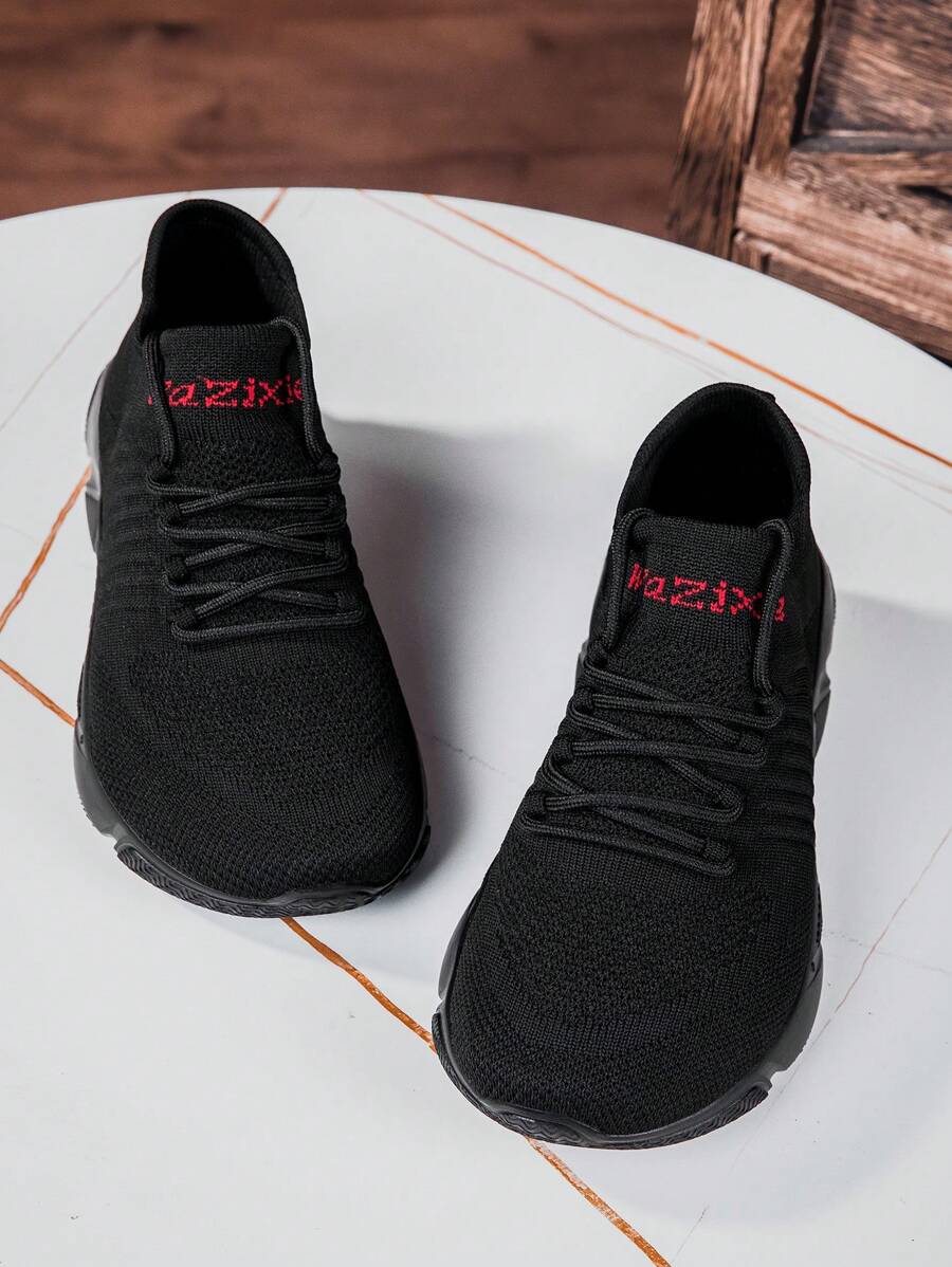 Plus Size Extra Wide Width Men's Athletic Shoes For Wide Feet, Big Toe Bone - Black - View 1