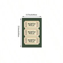 1/3 tấm Tranh in vé Giáng sinh Tranh vải Canvas Vé Bắc Cực Vé Kẹo Mía Vé Trượt Tuyết Trang trí Giáng sinh Trang trí ngày lễ Nghệ thuật treo tường Giáng sinh vui nhộn Không có khung - Nhiều màu - Xem 14