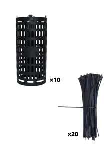 Tree Trunk Guard, Round Flower Fence Animal Barrier Plant Protection Cage, Used To Protect Bark From Rodent Damage (Comes With Zip Ties) - Multicolor - View 12