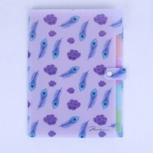 学校用可扩展文件袋，独特的带标签文件整理器，5口袋风琴式文件整理器，适用于学校、办公室和家庭 - 多色 - 查看 6