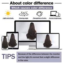 Synthetic Hair Extension Wavy Hair Heat-Resistant Fiber Wig Wig Long Hair Piece With Two Clips Three Pieces Suit