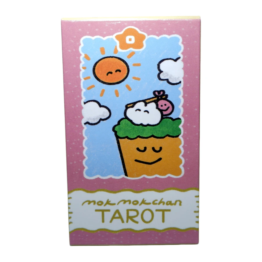 1 bộ bài Tarot Mok Mok Chan, Trò chơi trên bàn thông thường, Hình minh họa dễ thương, Phong cách tranh sơn dầu, Thích hợp để tụ tập cùng bạn bè, Có thể làm quà tặng năm mới hoặc Giáng sinh - hồng - Xem 1