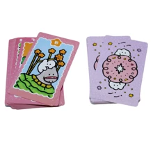 1 bộ bài Tarot Mok Mok Chan, Trò chơi trên bàn thông thường, Hình minh họa dễ thương, Phong cách tranh sơn dầu, Thích hợp để tụ tập cùng bạn bè, Có thể làm quà tặng năm mới hoặc Giáng sinh - hồng - Xem 4