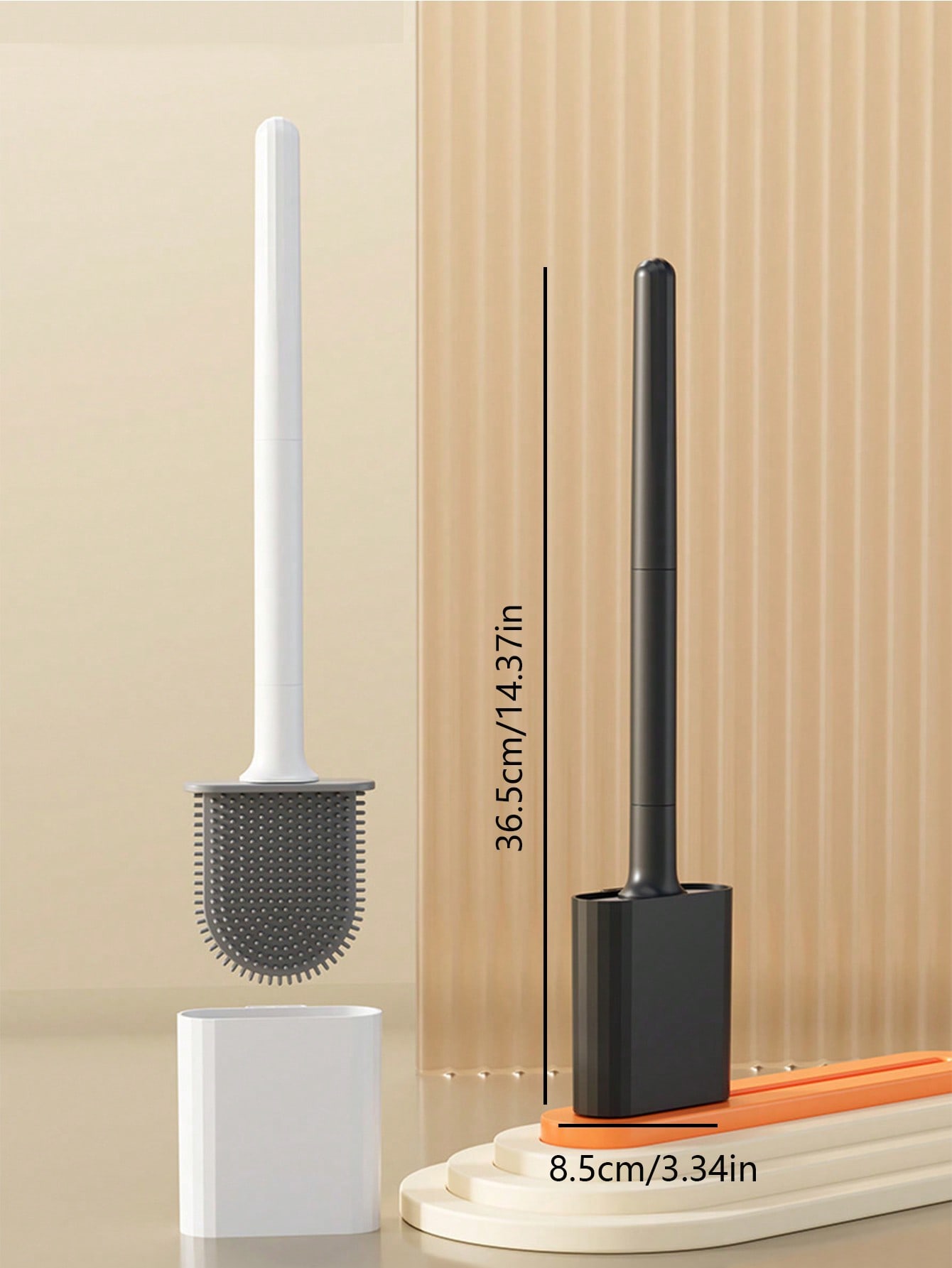 فرشاة مرحاض سيليكون ناعمة بمقبض قابل للفصل – فرشاة...