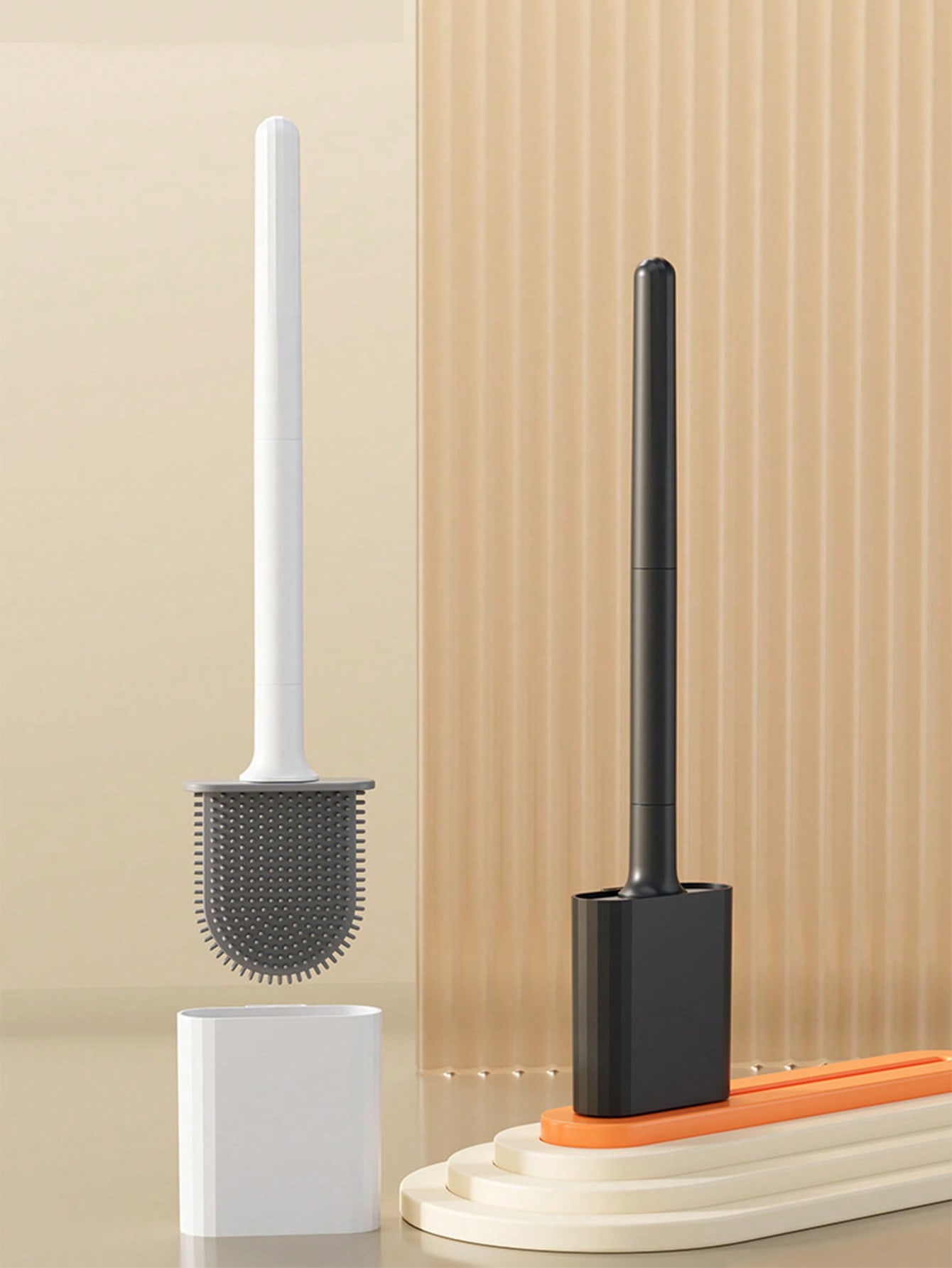 فرشاة مرحاض سيليكون ناعمة بمقبض قابل للفصل – فرشاة...