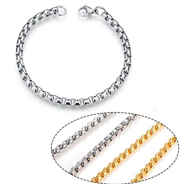 Pulseira de Grumet Aço inoxidável Antialérgico