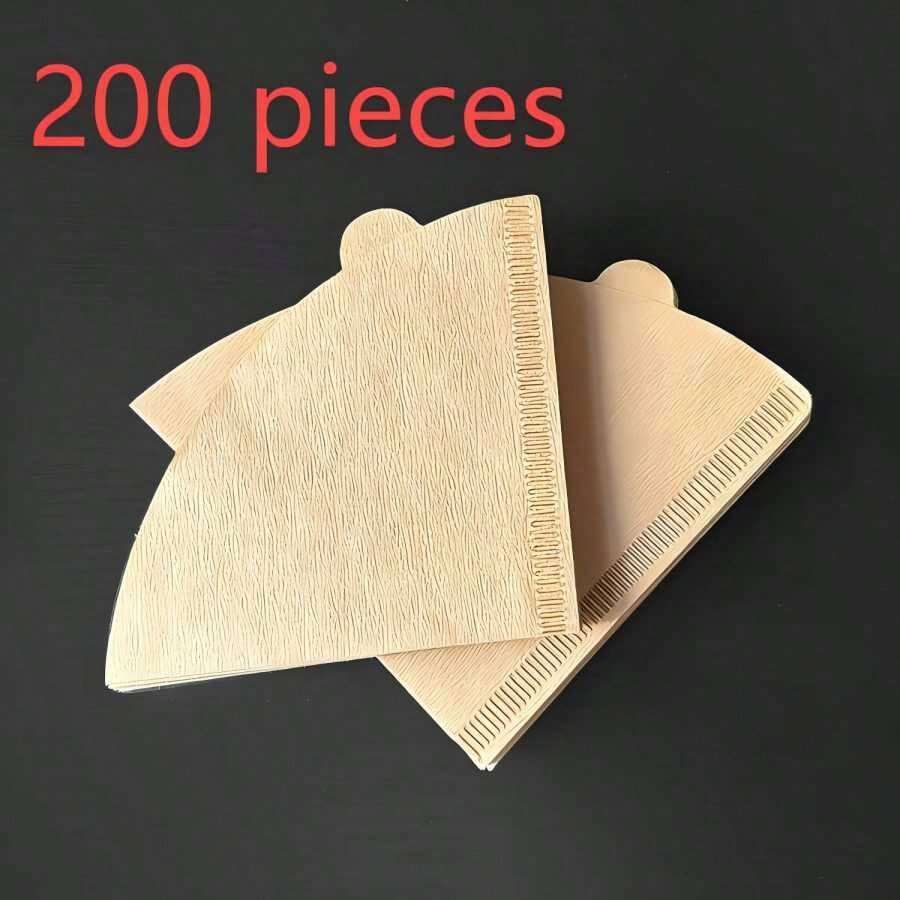 200pcs Coffee Filter Papers, HandDrip Coffee Filter Papers, Conical