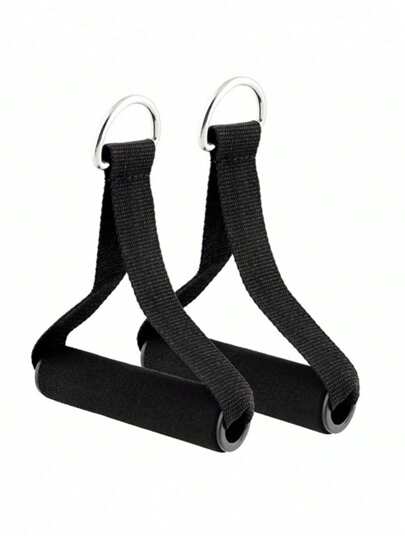 2pcs Foam Resistance Band Handles - Durable D-Ring Exercise Straps For Home Gym, Strength Training & Stretching Gym Accessories, Sport, Gym, Home Exercise, Gym Weights, Weights, Women's Weights