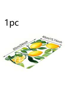 1PC Thảm nhà bếp Farmhouse Memory Sponge, Thảm chùi chân hình xe tải màu đỏ có cây thông Noel, Thảm chùi chân hình bông tuyết họa tiết vân gỗ cổ điển, Thảm chống trượt cho phòng ngủ, phòng tắm, thảm trải sàn nhà bếp, trang trí ngày lễ - Màu vàng - Xem 14