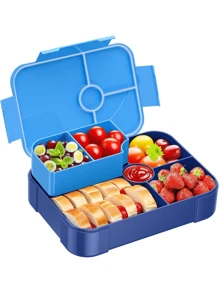 1PC Leak Proof Bento Lunch Box, 6 Compartment Bento Lunch Box For Kids, 1330ML Bento Lunch Container For Adults And Kids, Large Size, Easy To Clean, Kids Lunch Box,Microwave, Dishwasher And Freezer Are Available(Two Styles Are Sent Randomly) - 1 Item - View 13