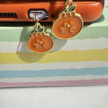 1 cái Nút chặn bụi hình quả cà chua thả dầu thời trang cho cổng sạc, tương thích với cổng Apple/Type-C Android, Nút chặn bụi điện thoại phù hợp với mọi điện thoại - Nhiều màu - Xem 3