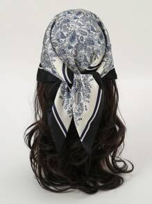 1pc Paisley Printed Bandana Headband Handbag Decoration Silk Square Scarf Suitable For Daily Use Bandana,Hair Band,Head Band Ideal For Dressing Up Your Look