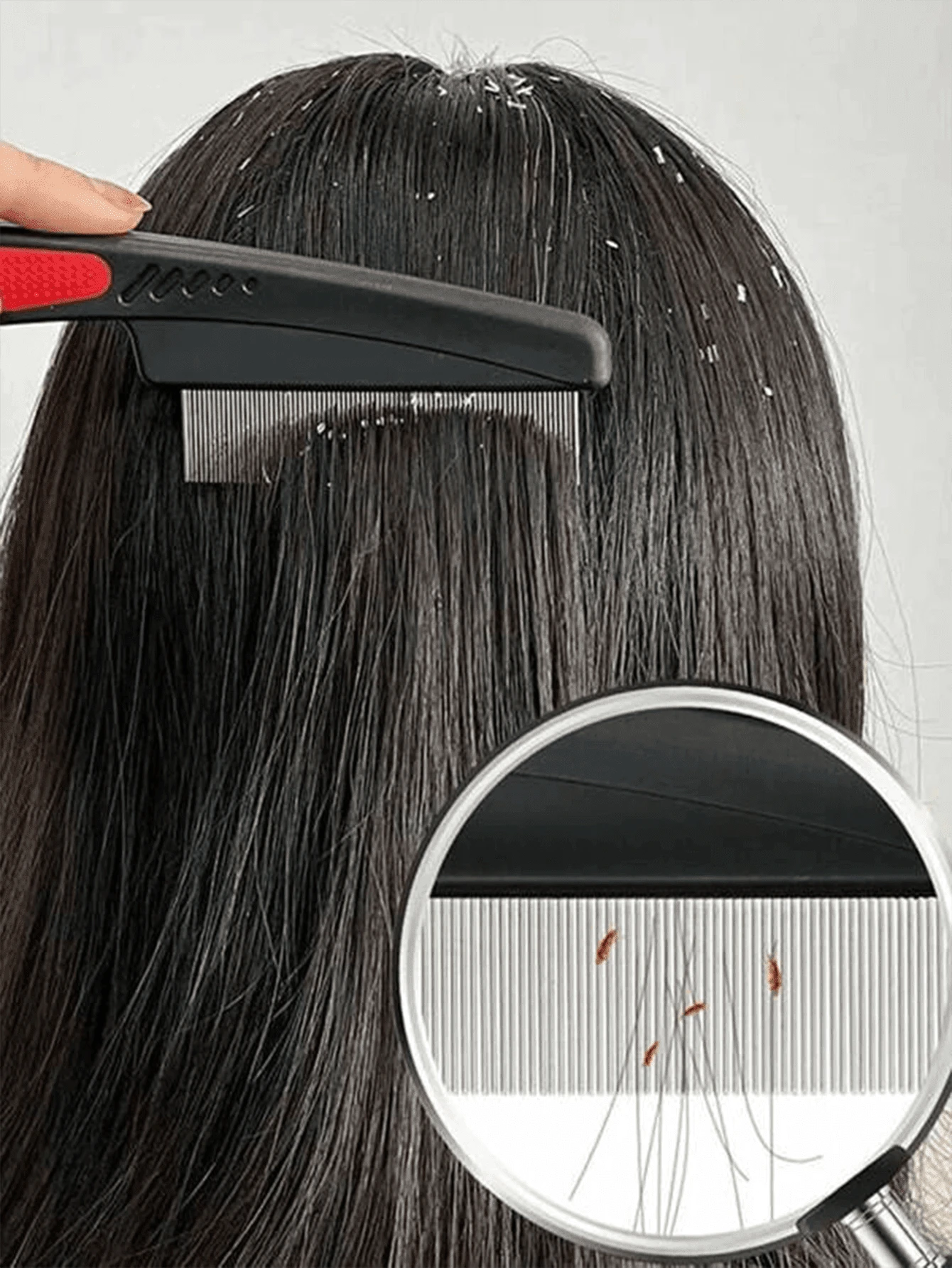 2pcs Fine Tooth Comb For Adults, Helps Remove Lice And Dandruff