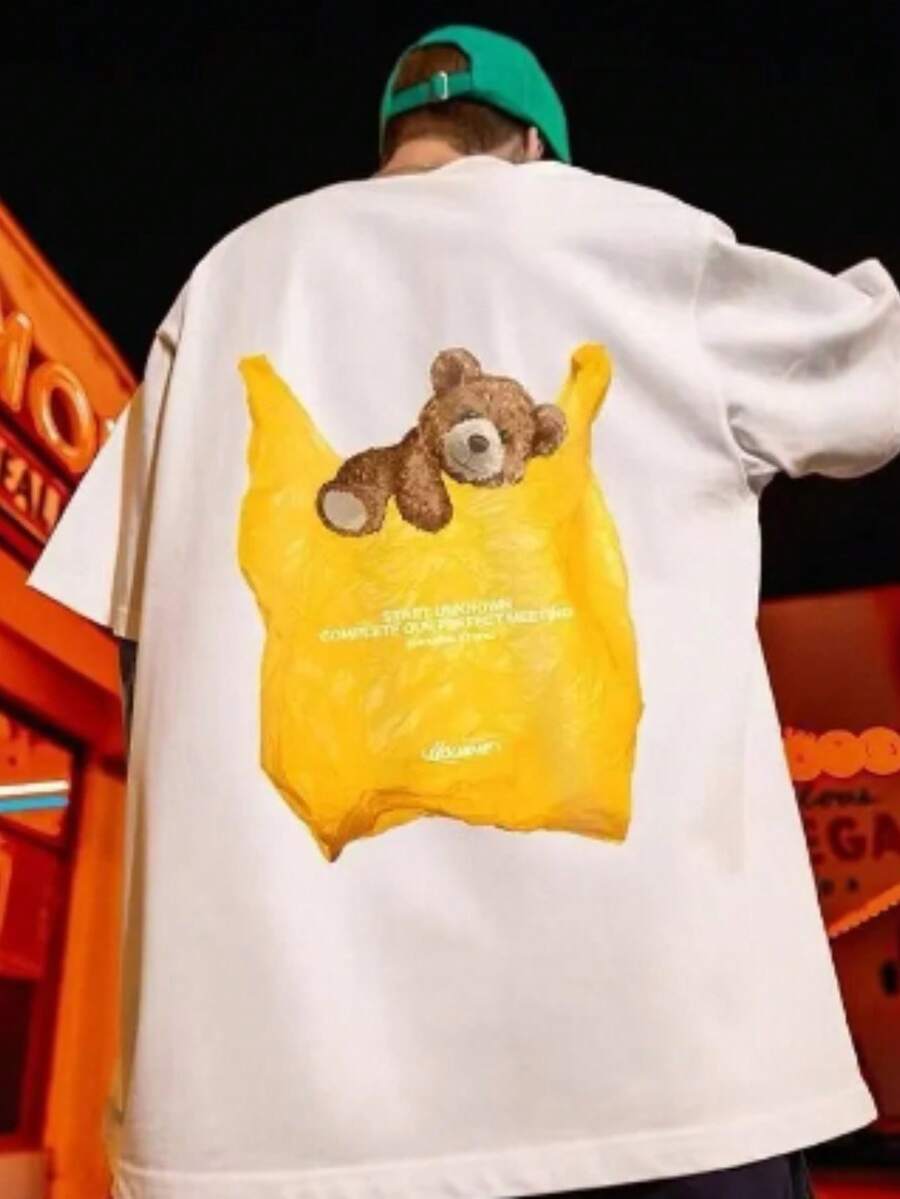 Unisex T-Shirt 100% Cotton Streetwear New Release Shipping Various Colors!! PLUS SIZE - 白色 - 查看 1