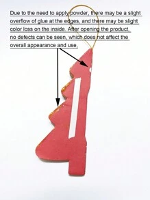 1 bộ (2 cái) - Mặt dây chuyền hình cây thông Noel tổ ong viền bột cỡ nhỏ, Mặt dây chuyền trang trí cây thông Noel, Đồ trang trí cảnh tiệc Giáng sinh tại nhà - nhiều màu - Xem 8