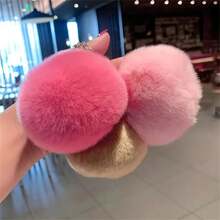 60/120 件随机混色钥匙扣流苏毛球皮革流苏适合 DIY 钥匙扣、吊坠、珠宝制作和工艺品用品 - 查看 7