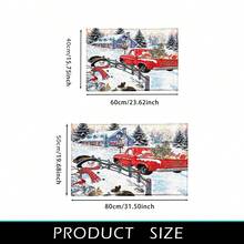 1 đồ trang trí nhà cửa, đồ trang trí Giáng sinh, thảm chống trượt hình xe tải cây thông Noel cho phòng tắm - Lông cừu giả siêu mềm, thấm hút nhanh khô, thích hợp cho nhà bếp, phòng tắm, vòi hoa sen - Đồ trang trí nhà cửa ấm cúng, quà tặng Giáng sinh hoàn hảo - Nhiều màu - Xem 2