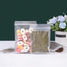 100个防异味包装袋，可重复密封拉链塑料袋，适用于派对食品、糖果、零食、文具、珠宝、发饰等包装，也适用于家庭和商业用途，以及节日派对用品。 - Frosted - 查看 8