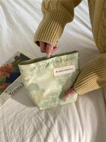 Makeup Bag,Portable Cosmetic Bags For Women,Coin Purse Lipstick Cosmetic Accessories Organizer,Travel Kit Storage Pouch,Makeup Bag For Sanitary Towel,Travel Bag For Women,Travel Washroom Bag,Travel Essentials,Birthday Gifts For Women,Makeup Organizer,Makeup Brushes Set Storage,Home Storage,Flower Pattern Storage Bag,Cute Stuff For Girls,Party Gift,Home Supplies,Beauty Tools,Gel Nail Polish Storage,Makeup Bags With Zipper,Cosmetic Pouch