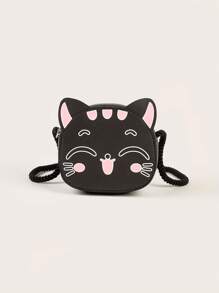 1pc Kids Cute Cartoon Fashionable Shoulder Crossbody Bag, Unisex Toddler Mini Messenger Bag