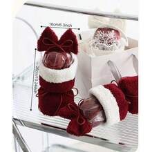 1 bó hoa táo Giáng sinh DIY, nơ đơn đêm Giáng sinh, giấy gói quà táo, quà Giáng sinh/sinh nhật/món quà hoàn hảo cho bạn gái - Nhiều màu - Xem 11