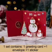3 tấm thiệp chúc mừng Giáng sinh ngày lễ, bao gồm Ông già Noel 3D, Cây thông Noel, Người tuyết & Tuần lộc, Nhãn dán phong bì cho Tiệc đêm giao thừa, Quà tặng bưu thiếp và Quà tặng Halloween tự làm, Thẻ tin nhắn lưu niệm, Thẻ vui nhộn, Thẻ quà tặng, Thẻ cảm ơn - Nhiều màu - Xem 9
