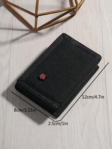 JEMINAL品牌短款大容量拉链钱包，帆布钱包，带拉链零钱包，适合青年和学生，万圣节，圣诞节，冬季，圣诞节礼物，男士包，男士包，男士钱包，男士钱包，拉链包，男士笔记本电脑礼物，感恩节，秋季旅行，假期，洗漱包，老钱，圣诞快乐，手提包，手拿包，腕带包，便携式储物包，钱包和包，男士礼物，多功能，户外，时尚，休闲，度假 - 黑色 - 查看 7