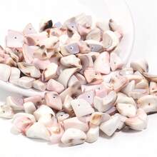 30/40/50 克/包海螺虎贝片钻珠吊坠，简约时尚项链装饰贝壳，DIY 珠宝制作 - 彩色 - 查看 4