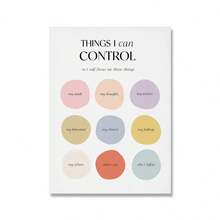 1PC Áp phích trị liệu bánh xe cảm xúc Chăm sóc tình yêu bản thân Sức khỏe tâm thần Tranh nghệ thuật Nhà trị liệu Tư vấn Văn phòng Tranh treo tường Trang trí Không có khung - Nhiều màu - Xem 38