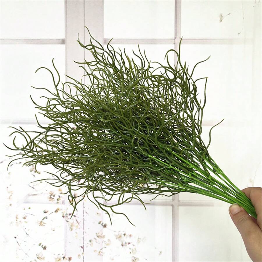 1/3 Bunch Artificial Plants, UV Resistant Outdoor Fake Green Plants