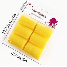 6 件套缎面无热卷发套装，女士和女孩用缎面泡沫滚筒，发型夹和无热卷发器，用于无热卷发，隔夜卷发器和滚筒，用于无热柔软卷发 - 彩色 - 查看 9