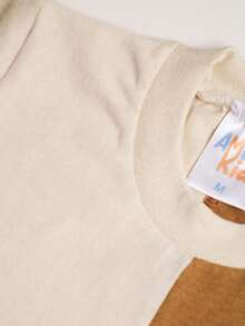 Ame Kids Boy's Half-Knit Blouse And Shorts Set - 鏽棕色 - 查看 4