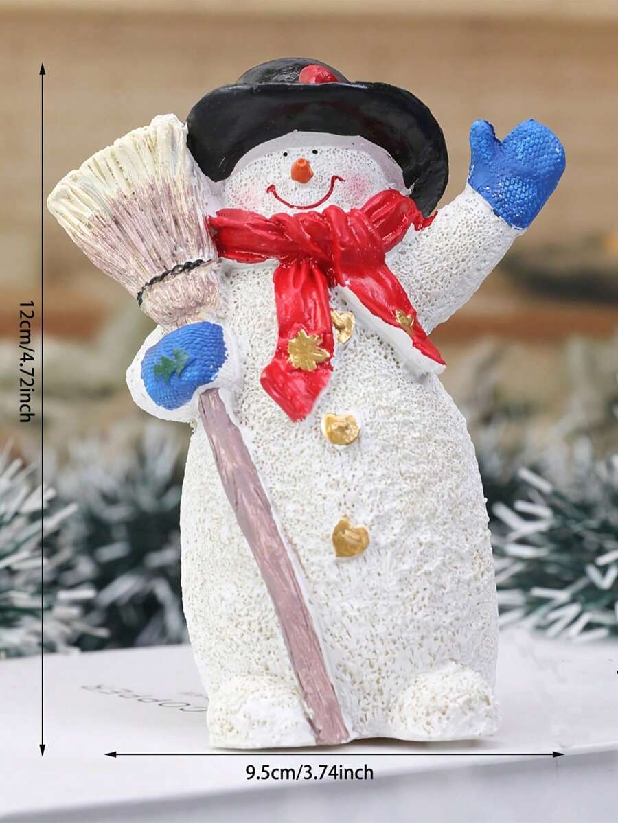Unique Snowman Gnome Statue 1pc Snowman Christmas Decor Accessories Dwarf Couple Ornaments Snowman Gnome Autumn Decorations Festive Ornament For Home Decor, Winter Wonderland Display, Perfect Gift Birthday Gifts Graduation Christmas Decorations Room Decor
