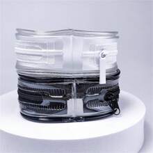 1pc, Mini Dust-Proof Storage Bag, Multipurpose PVC Storage Pouch With Keychain, Suitable For Organizing Cables, Dolls, Earphones, Coins, Lipsticks, Etc.Charger Carry Case Cable Tidy Box Duffel Travelling Bag Cable Bag Electronic Data Cable Bedside Storage For Travel Airpods Camera Collect Women Man Child's Christmas Gifts Essential Teacher Supplies Waterproof Lightweight Large Capacity Portable Accessories