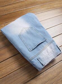 Men's Fashionable Distressed Denim Jeans, Streetwear, Casual, Comfortable