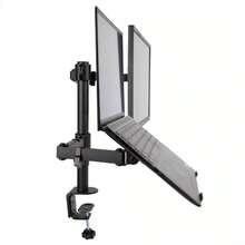 Double Articulated Desk Mount For Monitor And Notebook - màu đen - Xem 10