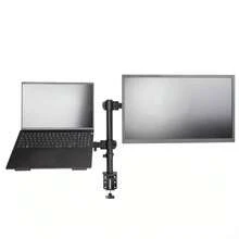 Double Articulated Desk Mount For Monitor And Notebook - màu đen - Xem 11