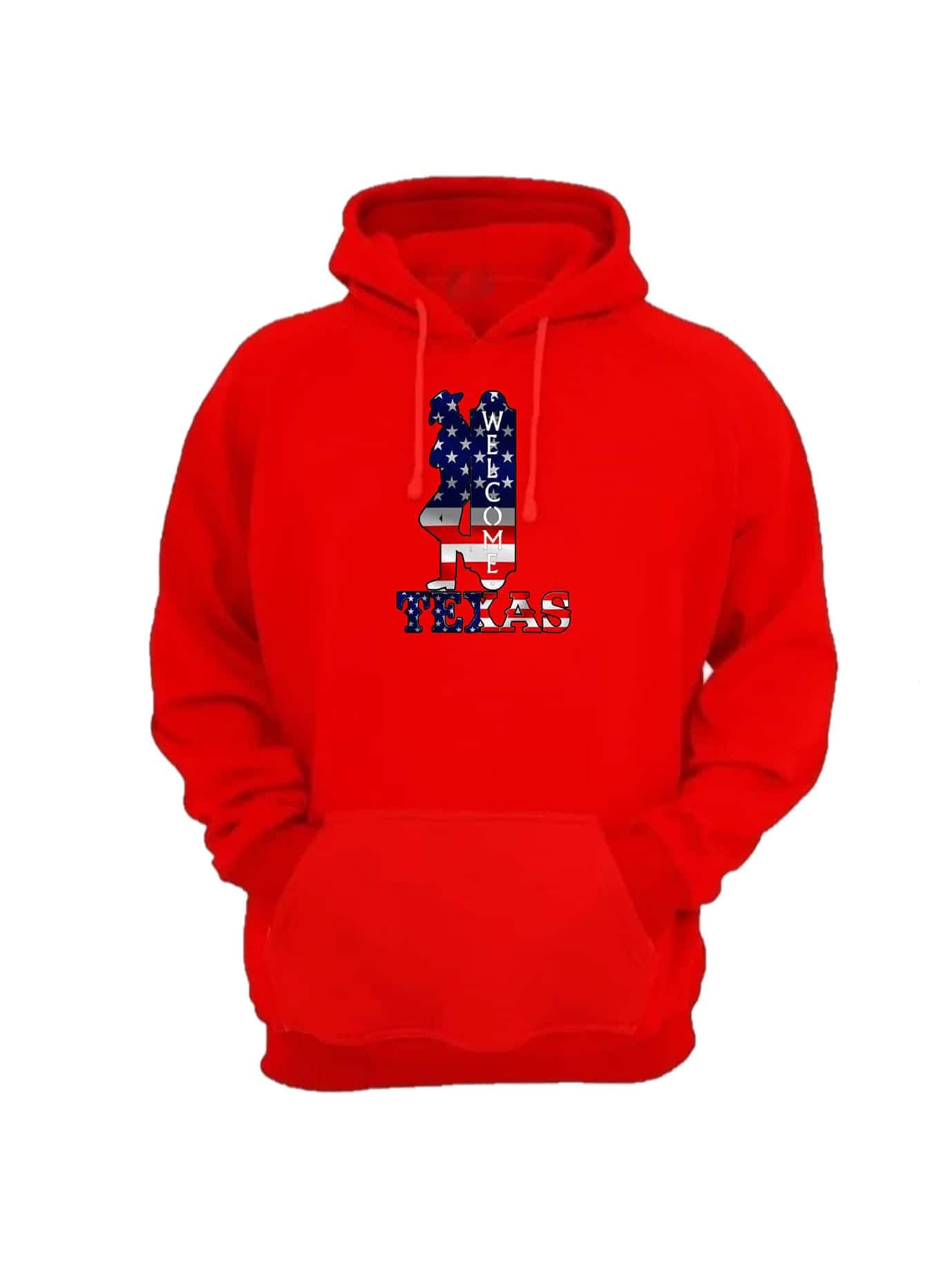 Welcome Texas Flannel Sweatshirt New Model High Quality - Đỏ - Xem 1